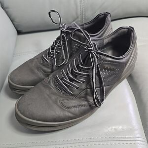Ecco Cage Pro Hydromax Black‎ Leather Spikeless Golf Shoes Men's Size 42/8-8.5